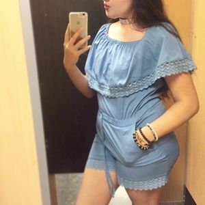 Blue romper